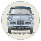 Sunbeam Rapier Series II 1958-59 Coaster 4